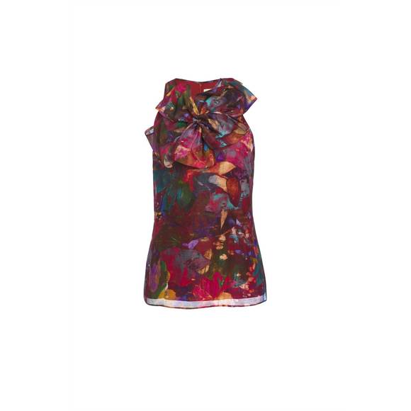 NEW MARIE OLIVER indira top in lotus print - Picture 3 of 3